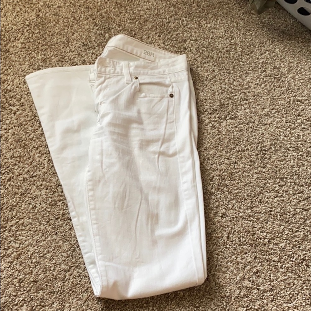 Jcrew white bootcut Jeans